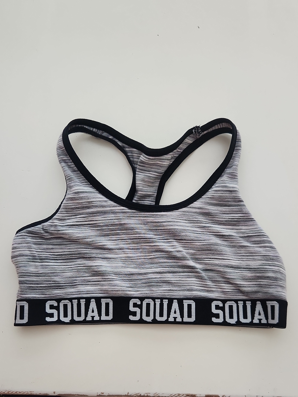 SO Black White Sports Bra Small